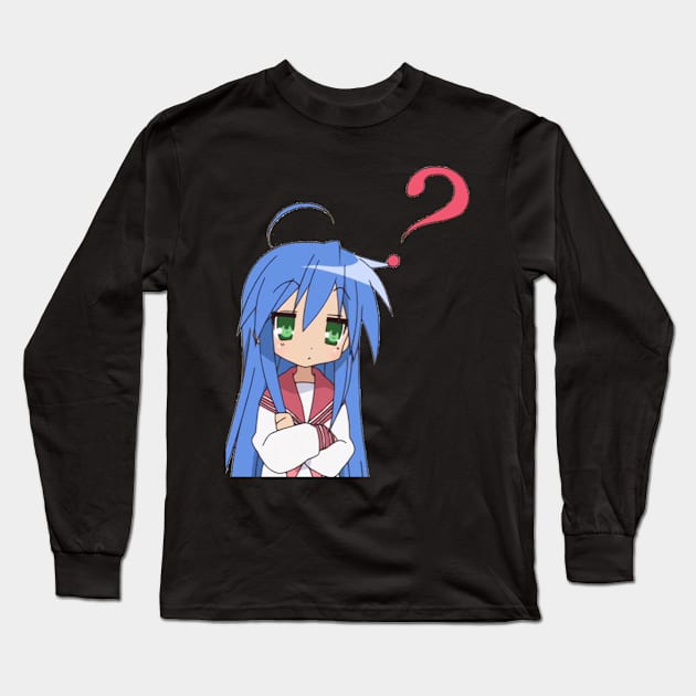 Konata Question Long Sleeve T-Shirt by KokoroPopShop